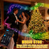 Tosylin 6.56Ft 16 400 17 Smart Christmas Tree Lights with Ring, x Lines String LED Indoor Outdoor with APP Control