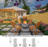 20Ft3Ft, 300 ZAIYW Curtain Lights Outdoor LED Color Changing Fence String Lights with Plug Remote, Waterproof Light
