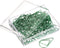 MECCANIXITY Cute Drop-Shaped Paper Clip Decorative Bookmarks with Box 1 Inch Green for Organizing Office Home, Pack of