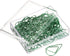 MECCANIXITY Cute Drop-Shaped Paper Clip Decorative Bookmarks with Box 1 Inch Green for Organizing Office Home, Pack of