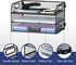 Supeasy 3 Tier Paper Organizer with Handle, Mesh Desk Organizer Letter Tray for A4 File Folder, Black