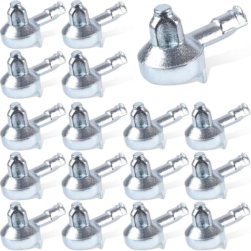 BOXOB 16pcs Shelf Support Pegs Replacement, Zinc Alloy Kitchen Cabinet Shelves Pegs Metal