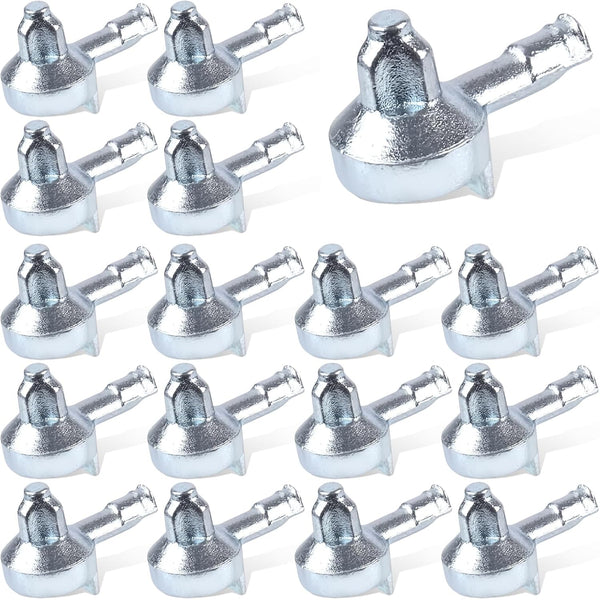 BOXOB 16pcs Shelf Support Pegs Replacement, Zinc Alloy Kitchen Cabinet Shelves Pegs Metal