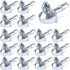 BOXOB 16pcs Shelf Support Pegs Replacement, Zinc Alloy Kitchen Cabinet Shelves Pegs Metal
