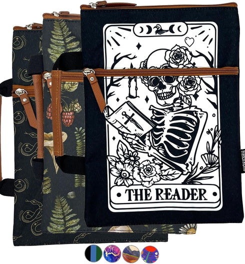 French KOKO 3-Piece Waterproof Book Sleeve Cover, Dark Academia Dragons Travel Bible Protector Gift