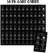 Lashicorn 50pk 2x3.5 Sourdough Bread Care Instructions Cards Tips and Tricks Minimalist Black Starter Kit Farmers