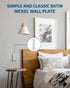 DEWENWILS Single Toggle Wall Plates, Satin Nickel Metal Outlet Covers, 4.92" x 3.14" Switch Plate Cover, Light Switch Cover Plates for Home Decor, 4 Pack by DEWENWILS