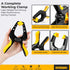 6 inch Spring Clamps Heavy Duty - 4 Pack Large Plastic Clamps for Woodworking, Crafts, Backdrop and Pool Cover with 3 inch Mouth Opening - Rust Free Spring Clips with Non-Detachable Jaw Pads by EQUIPTZ