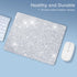 Mouse Pad Diamond Silver Glitter Sparkle, Bling Desk Accessories Gaming Rubber Pads for Laptop