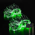 2 Pack Solar Fairy Lights Outdoor, 33ft 100LED Waterproof String Lights, 8 Modes for Garden, Party, Wedding