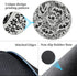 Hancynir Goth Bat Floral Mouse Pad for Desk, Gothic Small Cute Mousepad with Non-Slip Base, Round Mouse Pads