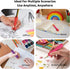 ELETIUO Adults,6-Pack Pencil Grips for Kids and Silicone Holders for Handwriting,Drawing,and Coloring,Ergonomic