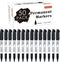 Shuttle Art Permanent Markers, 50 Pack Black Fine Point, Works on Plastic, Wood, Stone, Metal, Glass for Marking