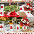 Naozinebi 10 Set 12 Inch Poinsettia 3D 3D Christmas Paper Pop Up Cards Thank You Cards Paper Flower Bouquet Popup