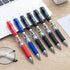 M&G Gel Pens 0.5mm Black Medium Point, 30 PCS Retractable Gel Ink Pens with Premium Ink & Comfort Grip (6 Blue + 3 Red)