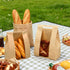 Ljckyzx 120 Pack Packaging 125 Paper Bread Bags for Homemade Bread - Sourdough Bread Bags with Tin Tie Tab Lock Clear