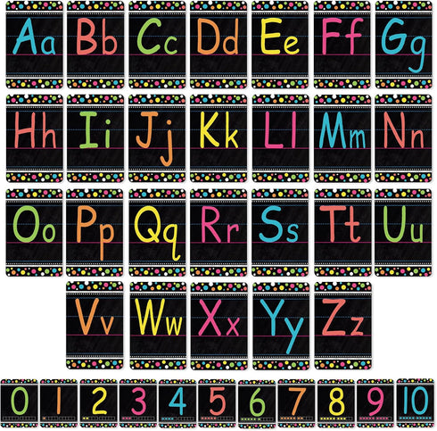 Bulletin Board Letters Set, ABC Alphabet Poster for Classroom Decorating, Toddler English, Kindergarten, Nursery Decor