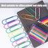 Jumbo Paper Clips, 10 Pcs 4 Inches Large Paper Clip Holder - Vinyl Coated Multicolored Mega Paperclips for Document