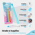 Emraw No 2 HB Translucent Pencils, Multipoint Non-Sharpening Stackable Pencil with Matching Eraser (Pack of 16)