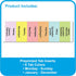 C-Line Zippered Binder with Expanding File, 2" Expansion, 7 Sections, Zipper Closure, Letter Size, Bright Blue
