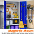 Holder,4PCS Grippers,12lbs MUTUACTOR Magnetic Broom Anti-Slip Magnetic Mount Storage Broom Holders with Rubber Heavy