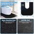 4 Pack Toilet Mats,Upgrade Toilet Floor Protector from Urine,Toilet Rugs U Shaped Washable,Toilet Mats