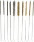 10-Piece Tube Cleaning Brush Kit for Tubes, Cylinders, and Narrow Spaces | Brass Wire Bore Brushes & Stainless Steel