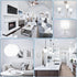 comzler Ceiling Fan Light Bulbs, 60 Watt Equivalent, 5000K Daylight White, E12 Base A15, 600lm, Non-Dimmable, Pack of 6