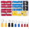 200 Pcs Mixed Quick Disconnect Electrical Ring Terminals, Insulated O Ring Crimp Terminals Connectors Assortment Kits
