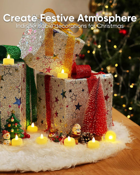 150 Pack (150Pack) Amagic Flameless LED Tea Lights Candles Battery Operated, Electric Fake Tealight Candles for Votive
