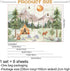 63x89.8inch 3D AM AMAONM Large Watercolor Mountain Landscape and Forest Pine Tree Wallpaper Peel and Stick Animals Wall