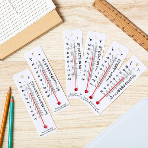 Maitys 20 Pcs Mercury Free Student Thermometers, Boiling Point Science Thermometers for Classroom Teaching Tools
