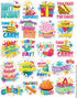 Eureka Birthday Stickers, Theme (655062)
