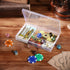 Kigley 36 Pcs Clear Plastic Pencil Box, Plastic Stationery Case with Double Buckles for Storage, Small Containers