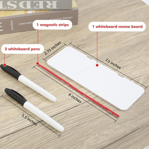 Monitor Memo Board, Magnetic Dry Erase Multifunction Whiteboard, Desktop Memo Board with Pen