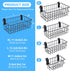 4Pcs Large Slatwall Baskets Set, Ventilated Metal Pegboard Baskets for Hanging Storage Display on Garage Slatwall