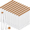Thyle 100PCS Glass Test Tubes with Cork, Clear Stoppers, Round Bottom for Lab Test, Candy Storage, Party Favors