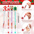 Yexiya Christmas Multi Point Stackable Push Pencil, 48 Pcs Bulk with Xmas Tree Santa Snowman Reindeer Topper