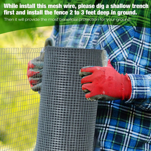 1/2 Inch 16in 50ft 21 Tatuo Hardware Cloth x Hot Dip Galvanized After Welded Cage Mesh Rolls Gauge Metal Chicken Wire