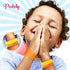 Podzly 48 Motivational Wristbands, Positive Message Rubber Bracelets for Kids, Bulk Silicone Bracelets with