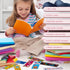 Tenare 100 Pieces Happy Birthday Bookmarks - Laminated Imaginative Colors and Patterns for Classroom Supplies