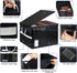 Fireproof Document File Organizer Box, Portable Storage Filing Cabinet Box with Lock for Hanging Letter/Legal Folder,