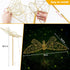 240LED, Flacchi Solar Garden Lights Outdoo Waterproofr - Butterfly Decor with Solar Powered Iron Easy to Install