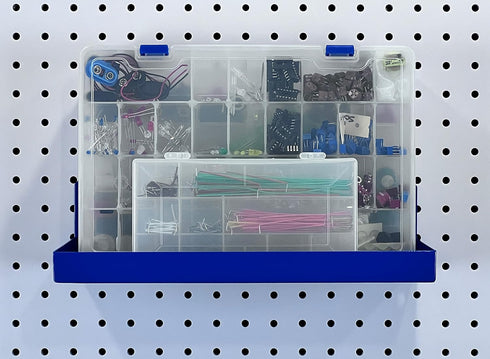 Triton Products 76126 Epoxy Coated Steel Shelf for DuraBoard Pegboard, 12" x 6"