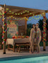 8.5Ft 10 Summer Palm Tree Lights Outdoor, Patio Lights String with LED Beach Themed Lights for Indoor Bedroom Tiki