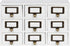 Kate and Laurel Apothecary Wood Desk Drawer Set, 9 Drawers, Rustic White