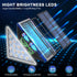 LED Solar Step Lights, Waterproof Outdoor Stair Lights, Warm White Solar Deck Lights for Yard, Patio, Garden, 2PK