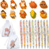 Zhanmai 30 Set Fall Party Gifts, Thanksgiving Day Ballpoint Pens, Autumn Sticky Notes, and Organza Bags