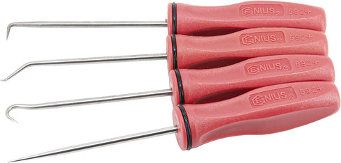 Genius Tools PK-AHP4 4 Piece Miniature Picks Set