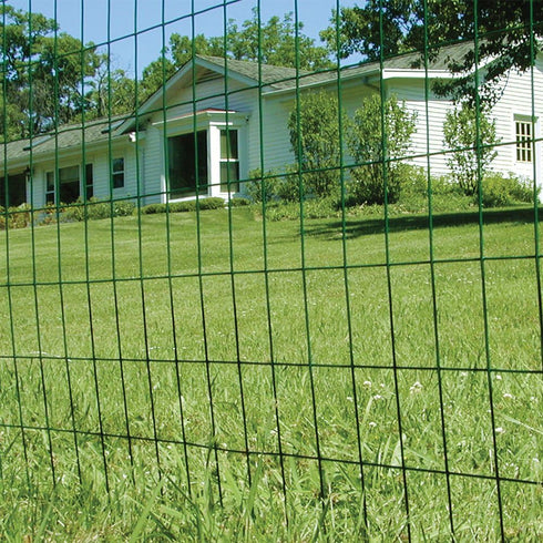 YardGard Welded Wire 2X3 Inch Mesh, 24 Inch X 25 Foot, 16 Gauge Green Vinyl Coated Steel Wire Fence
